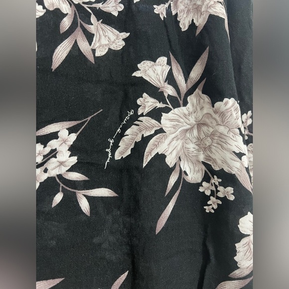 Spiritual Gangster Maya Black Floral Print Kimono Cardigan Robe One Size - Picture 4 of 6